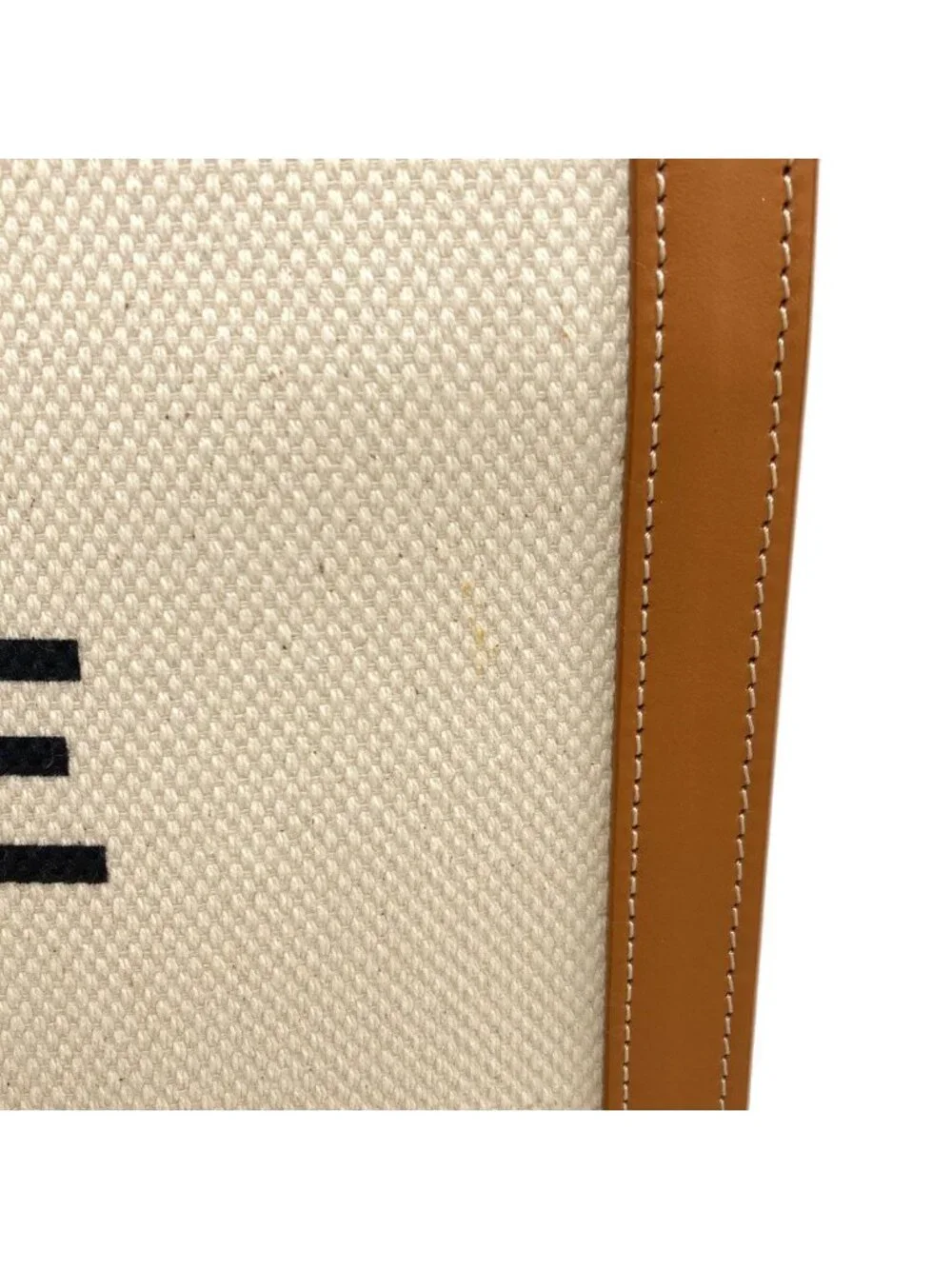 Celine Vertical Cover 2-Way Handbag Canvas Calf
